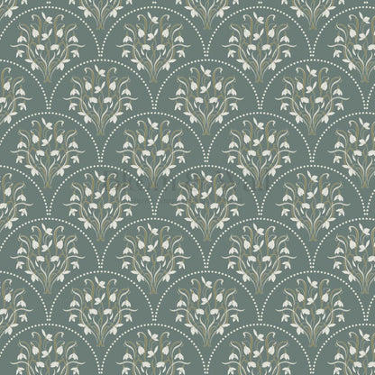 Eluta Snowdrop Scallops Forest Wallpaper