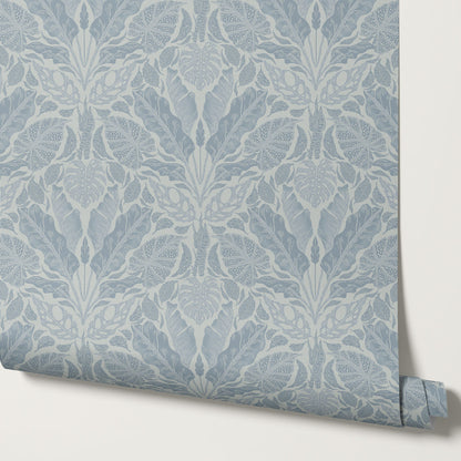 Elvie Tropic Heritage Blue Wallpaper