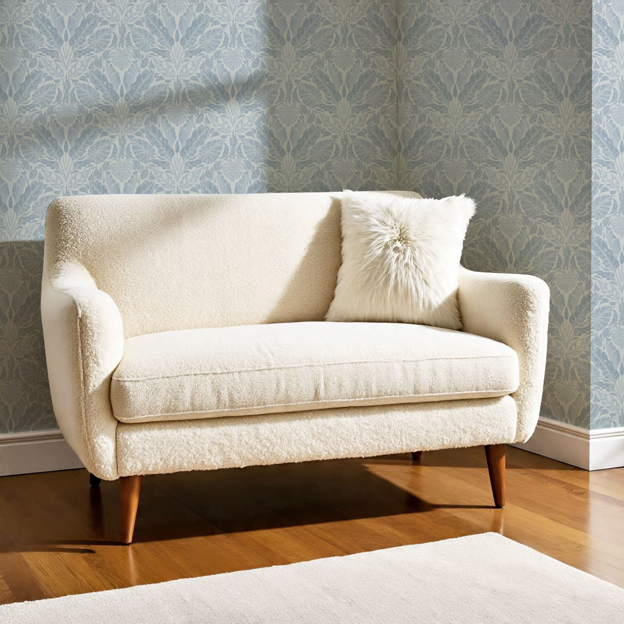 Elvie Tropic Heritage Blue Wallpaper
