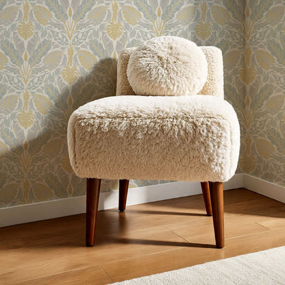 Elvie Tropic Heritage Gold Sage Wallpaper