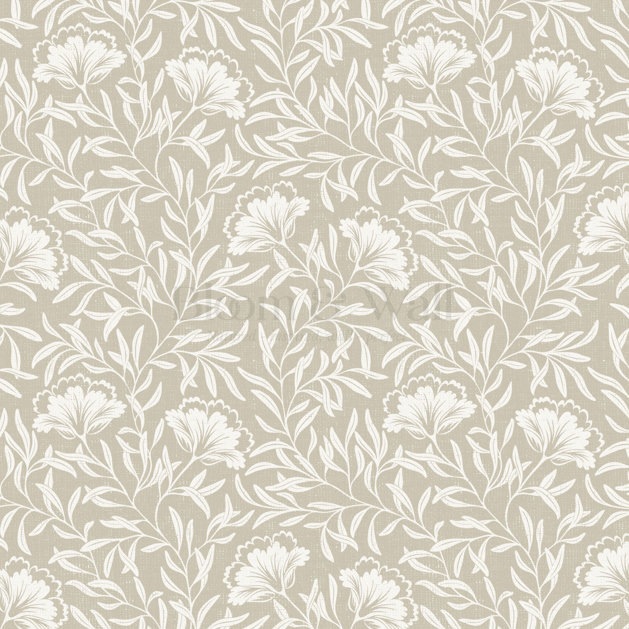 Emerson Bloom Vines Neutral Beige Wallpaper