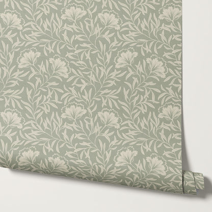 Emerson Bloom Vines Sage Wallpaper