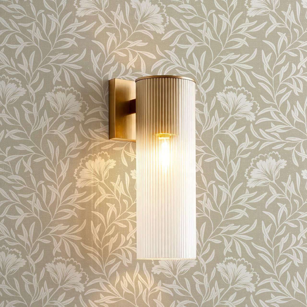 Emerson Bloom Vines Neutral Beige Wallpaper