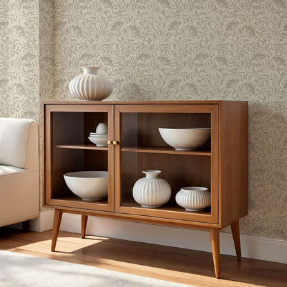 Emerson Bloom Vines Harbor Beige Wallpaper