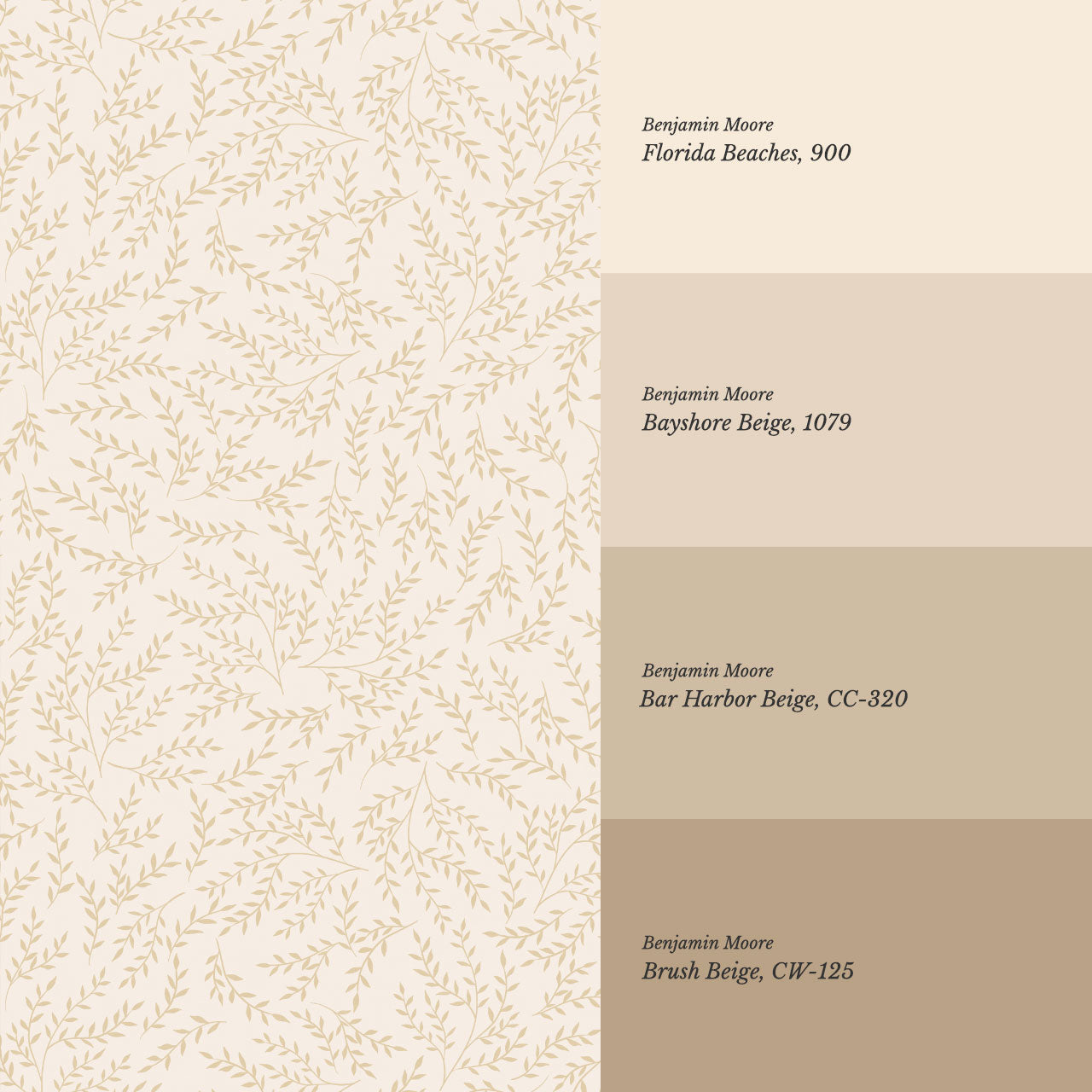 Emery Leaf & Vine Chamomile Wallpaper