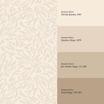Emery Leaf & Vine Chamomile Wallpaper