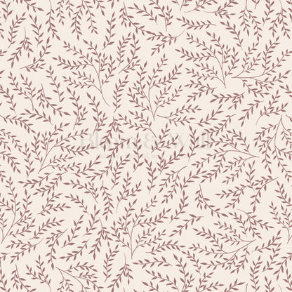 Emery Leaf & Vine Rose Wallpaper