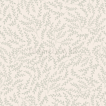 Emery Leaf & Vine Sage Wallpaper