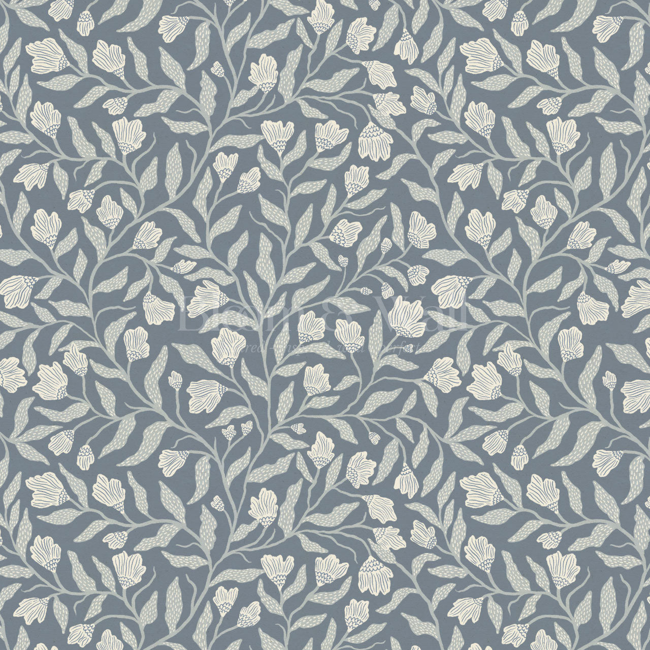 Emiliana Vines Blue Wallpaper