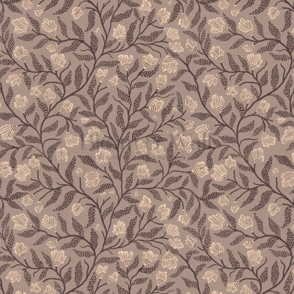 Emiliana Vines Mauve Sand Wallpaper