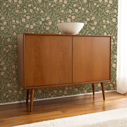 Emiliana Vines Olive Wallpaper