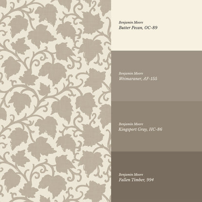Emily Trailing Ivy Neutral Wallpaper