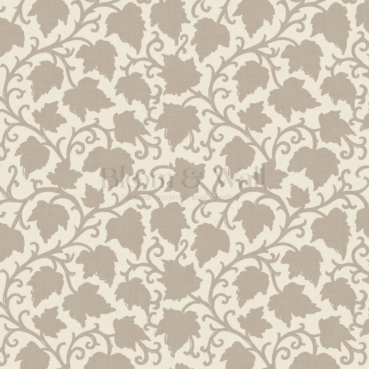 Emily Trailing Ivy Neutral Wallpaper