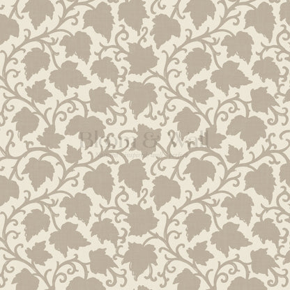 Emily Trailing Ivy Neutral Wallpaper