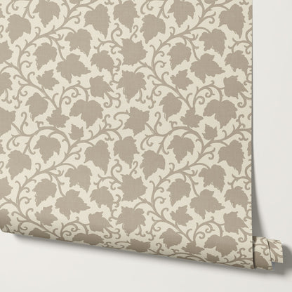 Emily Trailing Ivy Neutral Wallpaper