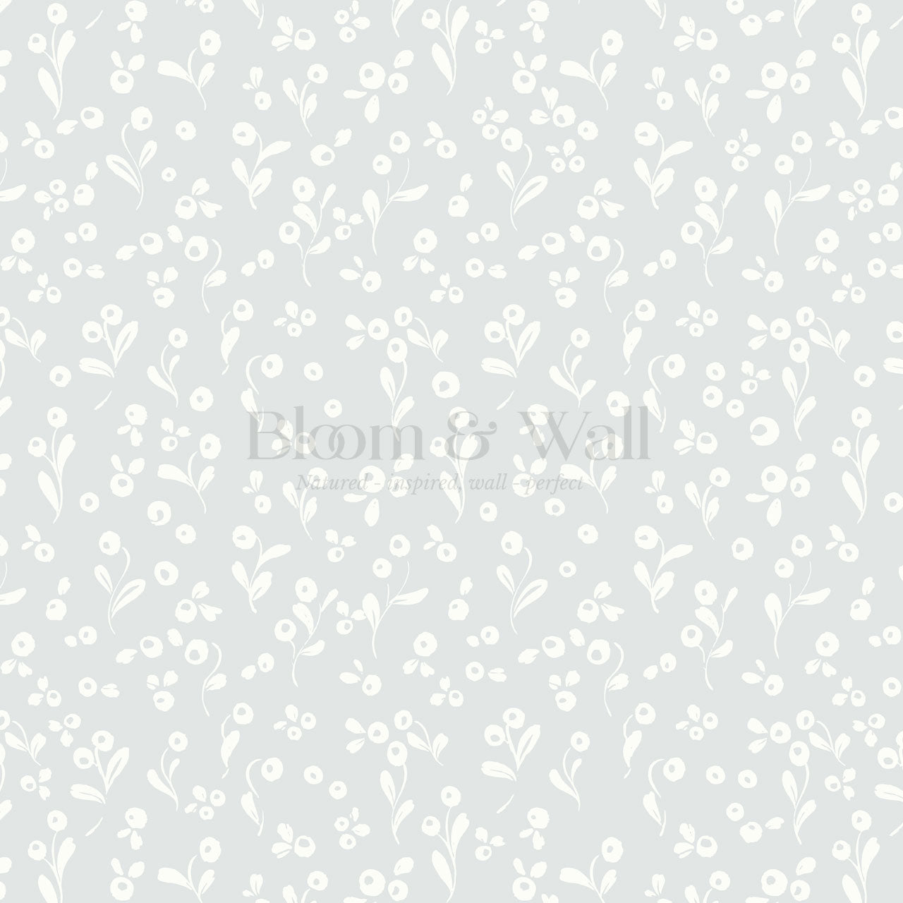 Emma Ball Flowers Soft Blue