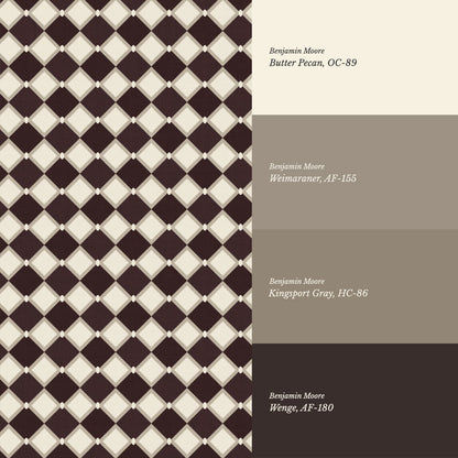 Emma Diamonds Chocolate Wallpaper