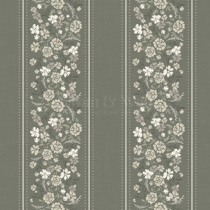 Emmeline Dotted Blooming Forest Vines Wallpaper