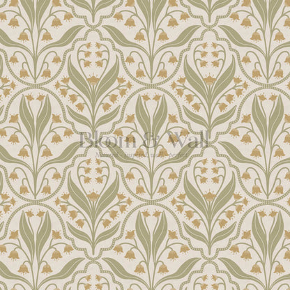 Enara Lily of the Valley Honey Sage Wallpaper