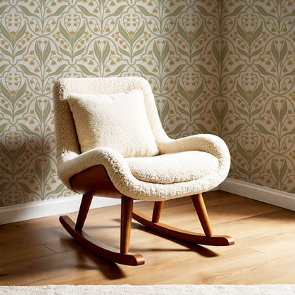 Enara Lily of the Valley Honey Sage Wallpaper