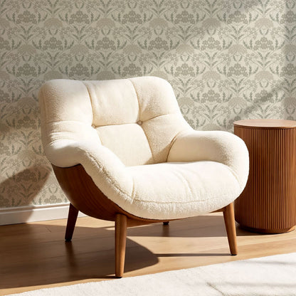 Eolia Vintage Botanical Damask Pale Sage Wallpaper