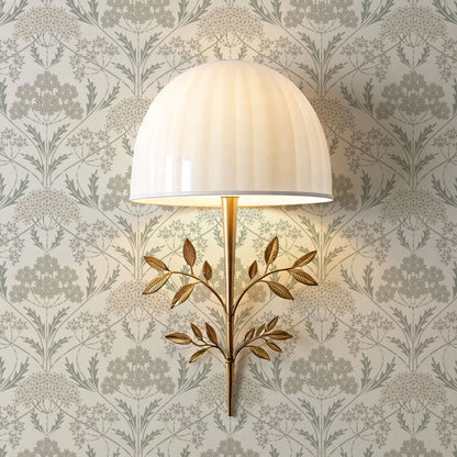 Eolia Vintage Botanical Damask Pale Sage Wallpaper