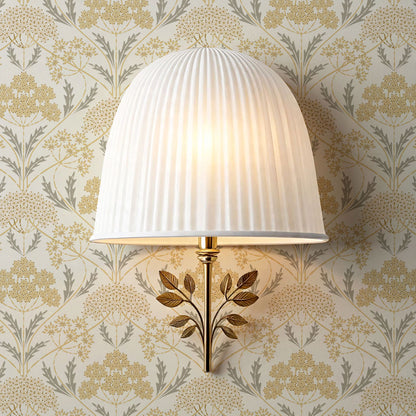 Eolia Vintage Botanical Damask Gold Wallpaper