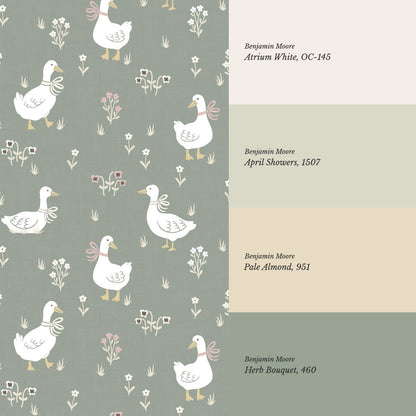 Estella Silly Goose Sage Wallpaper