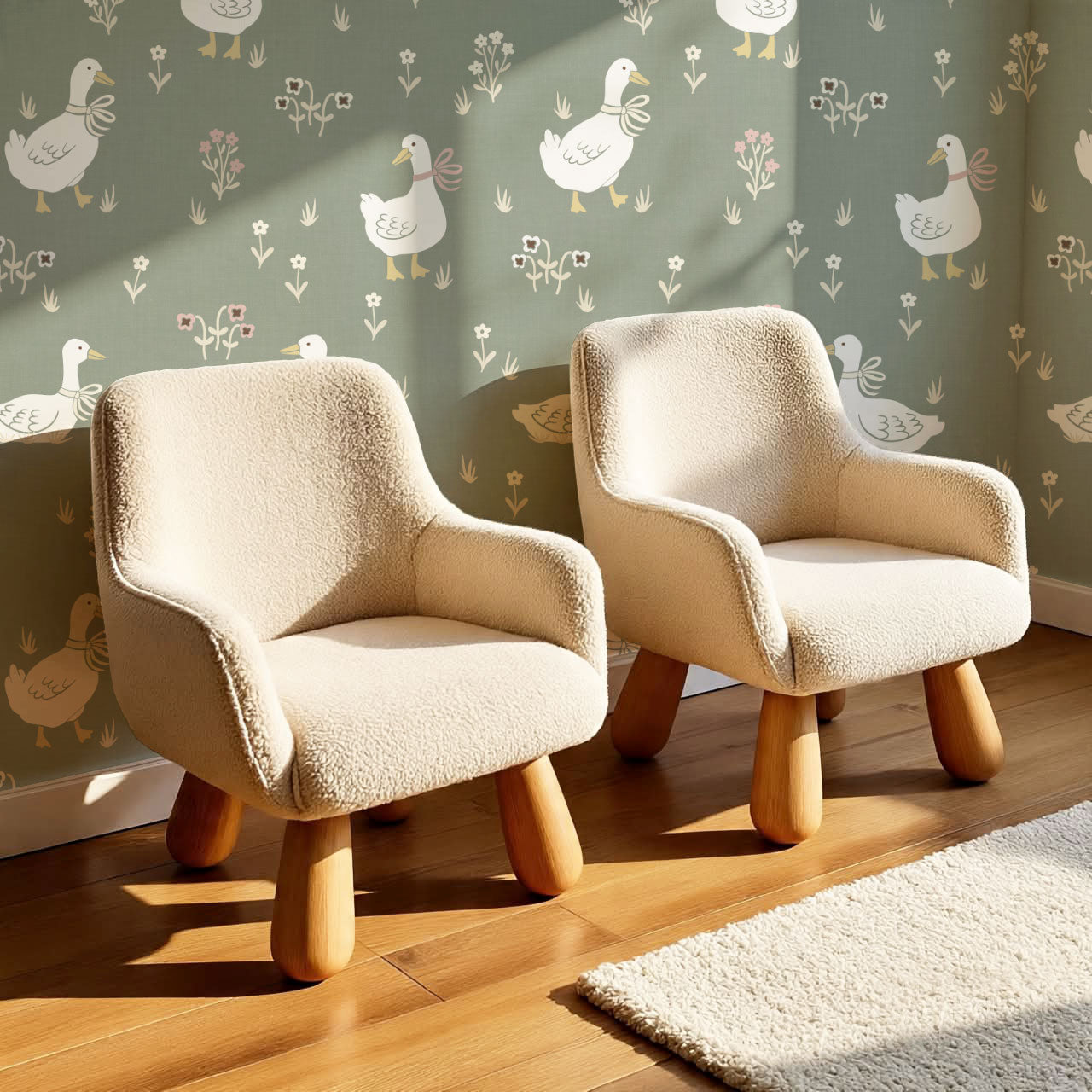 Estella Silly Goose Sage Wallpaper
