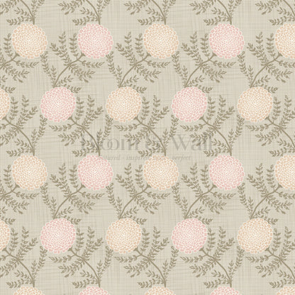 Esther Chambray Dahlia Warm Pastel Wallpaper