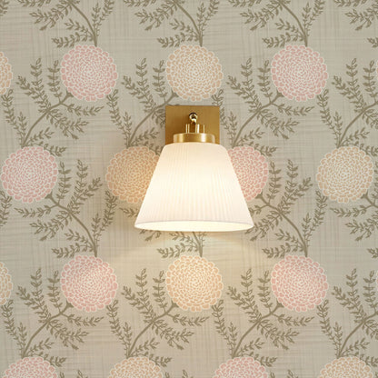 Esther Chambray Dahlia Warm Pastel Wallpaper