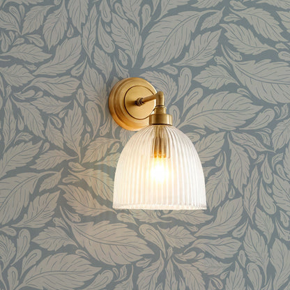 Eulalie Chateau Foliage Slate Gray Wallpaper