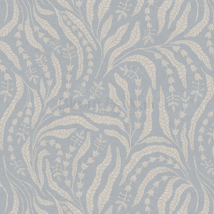 Eunis Vines Pale Blue Wallpaper