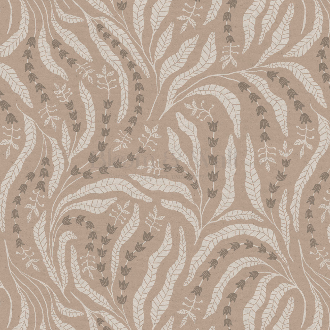 Eunis Vines Red Sand Wallpaper