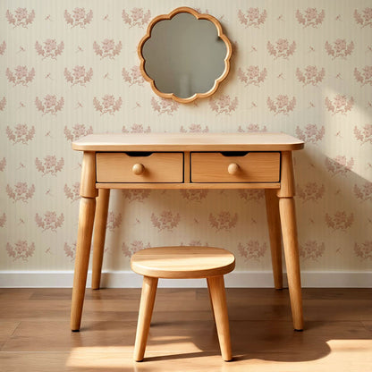 Eva Petunias and Dragonflies Mauve Blush Wallpaper