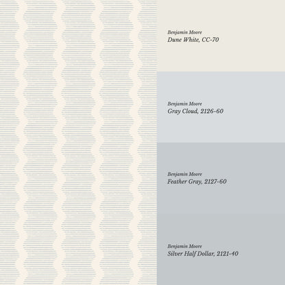 Evangeline Textured Wavy Stripes French Blue Wallpaper