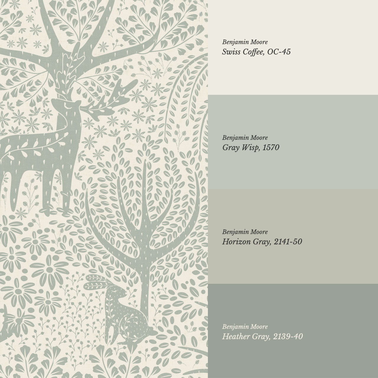 Evita Forest Biome Sage Wallpaper