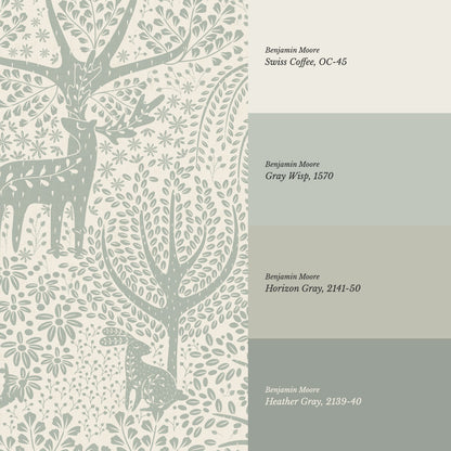 Evita Forest Biome Sage Wallpaper