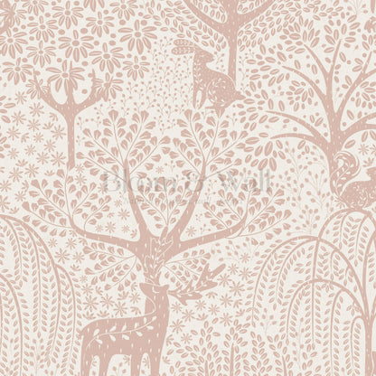 Evita Forest Biome Blush Wallpaper