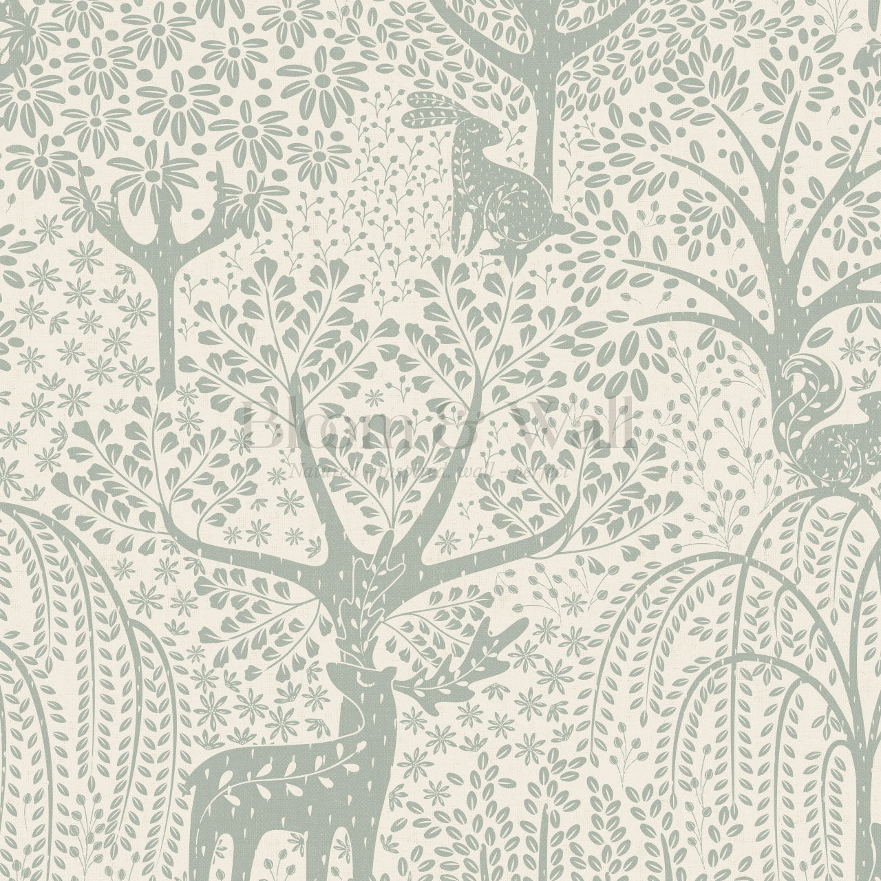 Evita Forest Biome Sage Wallpaper