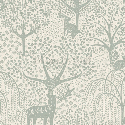 Evita Forest Biome Sage Wallpaper