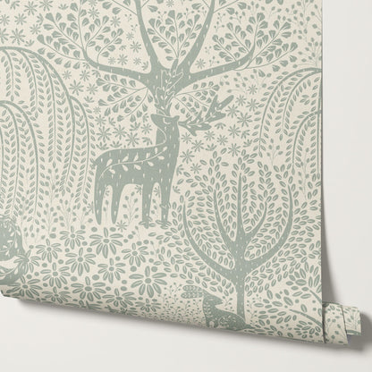 Evita Forest Biome Sage Wallpaper