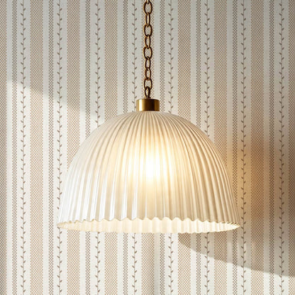 Fabiola Woodland Stripe Ivory Neutral Beige Wallpaper