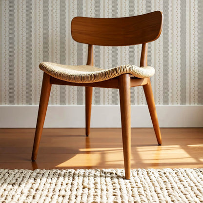 Fabiola Woodland Stripe Ivory Beige Charcoal Wallpaper