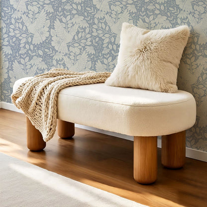Fae Doves French Blue Wallpaper