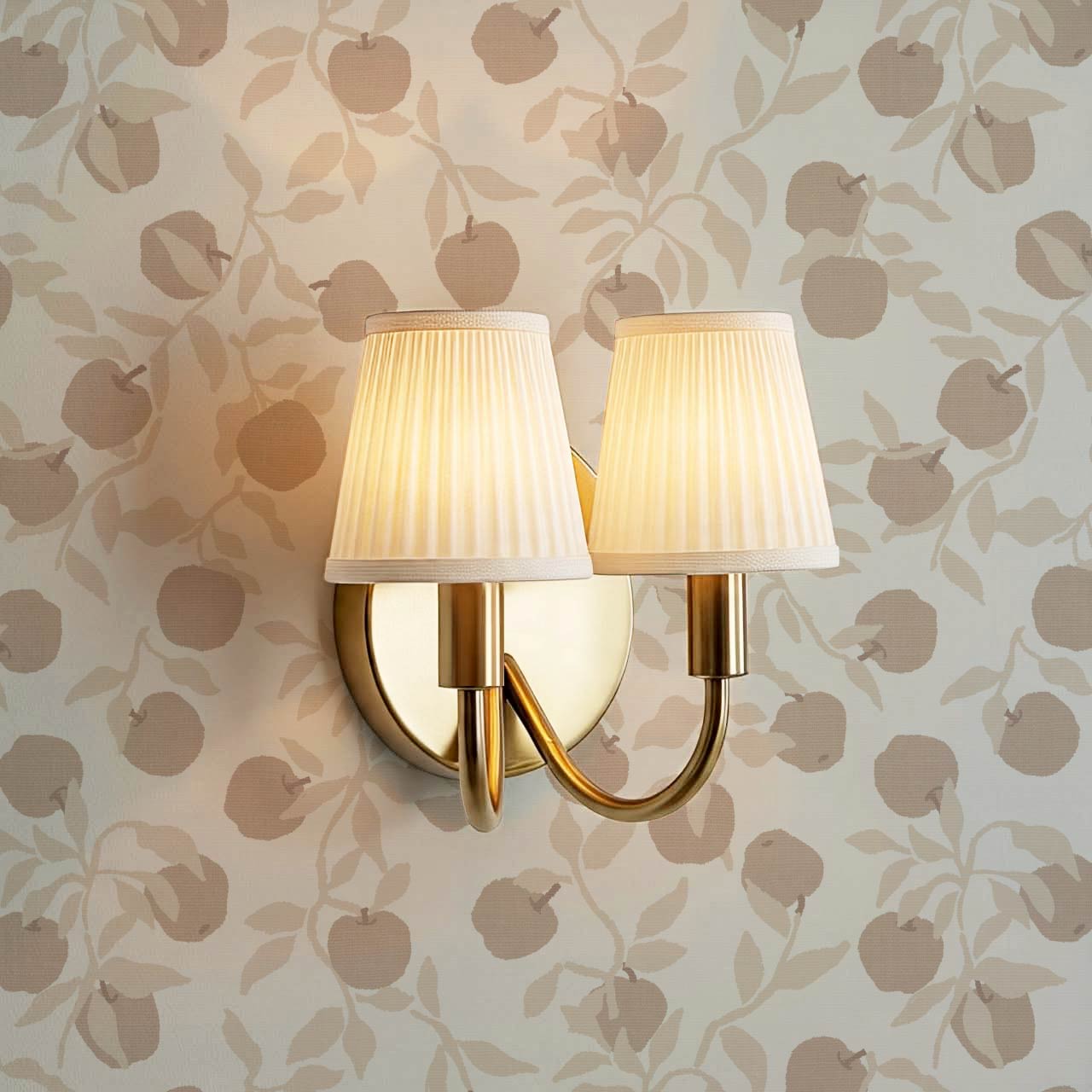 Faith Apple Orchard Taupe Wallpaper