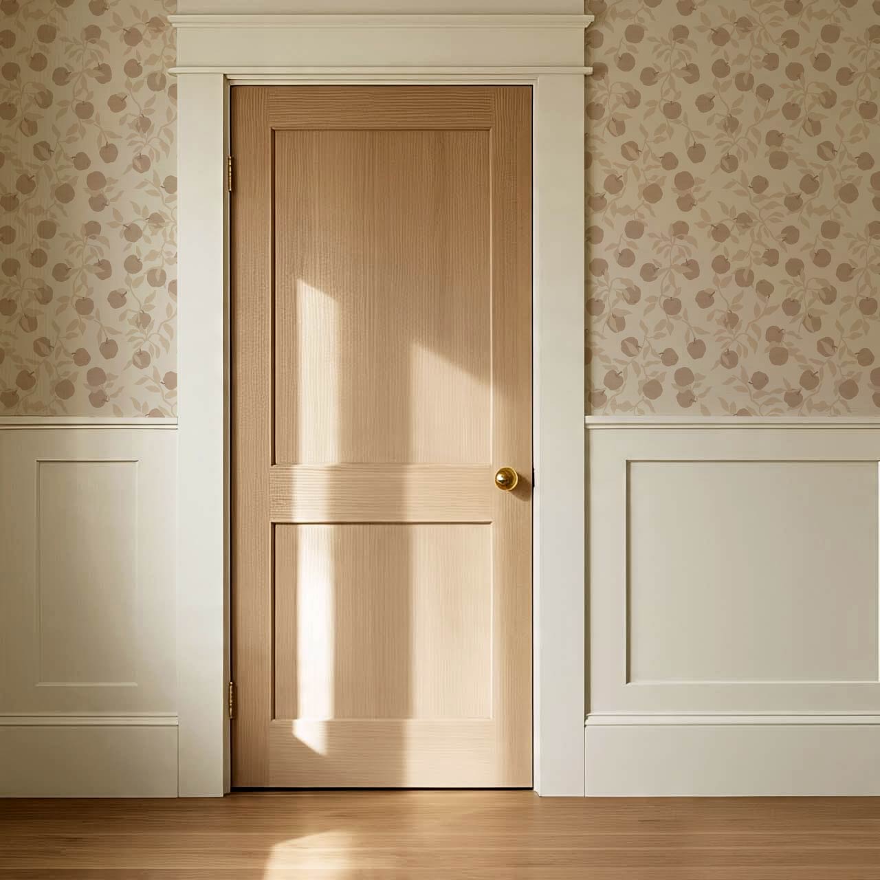 Faith Apple Orchard Taupe Wallpaper