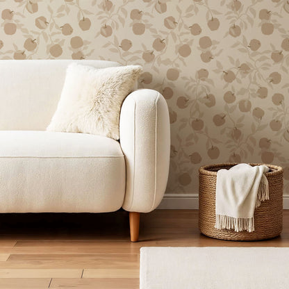 Faith Apple Orchard Beige Wallpaper