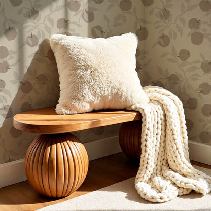 Faith Apple Orchard Antique Brown Wallpaper