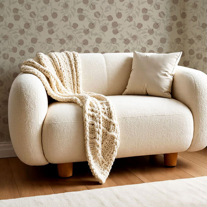 Faith Apple Orchard Antique Brown Wallpaper